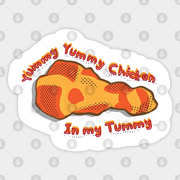 FUNNY CHICKEN FOOD Sticker by Rebelion